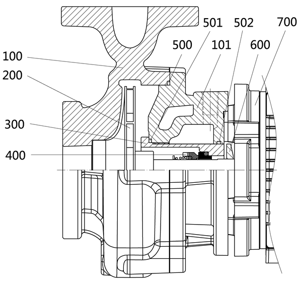 高溫導熱油泵結(jié)構(gòu)圖